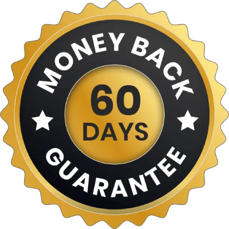 AlphaFuel Pro 60-day money-back guarantee badge highlighting trust and confidence in the product